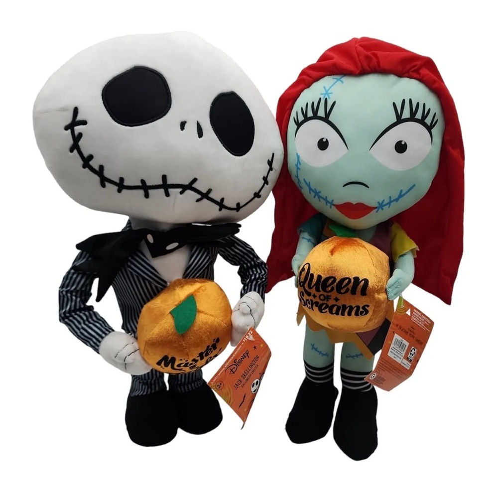 Sally and Jack Halloween Door Greeter Plush
